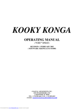 Coastal Amusements Kooky Konga Operating Manual