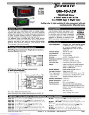Texmate UM-40-ACV User Manual