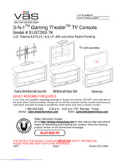 Vas 3-N-1 Gaming Theater Assembly Manual