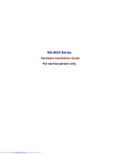 AXIOMTEK NA-1531 Hardware Installation Manual