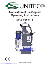 CS Unitec MAB 825 KTS Translation Of The Original Operating Instructions