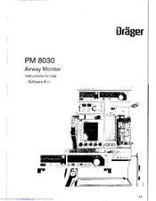 Dräger PM 8030 Instructions For Use Manual