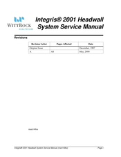 WittRock Integris 2001 Service Manual