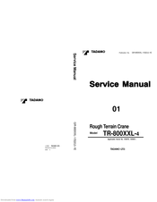 Tadano TR-800XXL4 Service Manual