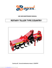 Agrint COUNTRY Use And Maintenance Manual