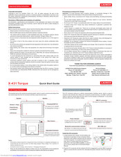 LAUNCH TECH X-431 Torque Quick Start Manual