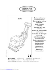 Tennant 5010 Operating Instructions Manual