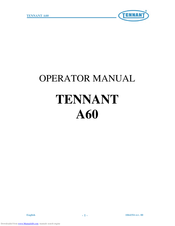 Tennant A60 Operator's Manual