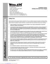 Whelen Engineering Company UPS64LXA Installation Manual
