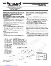 Whelen Engineering Company WPPSC694 Installation Manual