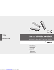 Bosch PowerPack 500 PowerTube 500 Original Operating Instructions