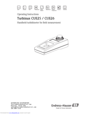 Endress+Hauser Turbimax CUE25 Operating Instructions Manual