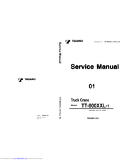 Tadano TT-800XXL1 Service Manual