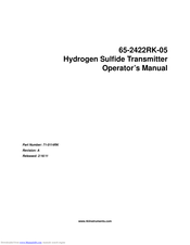 RKI 65-2422RK-05 Operator's Manual