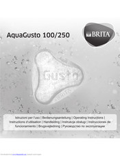 Brita AquaGusto 250 Operating Instructions Manual