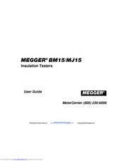 Megger MJ15 User Manual