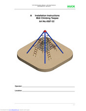 HUCK Seiltechnik Midi Climbing Teepee Installation Instructions Manual