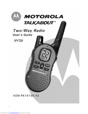 Motorola Talkabout FV725 User Manual