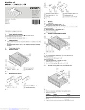 Festo VABM-L1-***HWS1-***-GR Series Instructions & Assembly