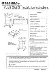 Takara Belmont YUME OASIS AY-OAYMSS Series Installation Instructions Manual