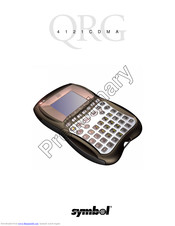 Symbol 4121CDMA Quick Reference Manual