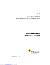 ITT NEO-DYN 100P ENCLOSURE 7 Installation And Operation Manual