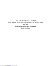 Ludlum Measurements 52-1-1 Manual