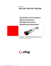 Afag PDZ-128 Translation Of The Original Montage Instructions