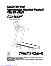 LifeGear Energetic Pro Owner's Manual