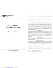 Omnitron Systems Technology XM5-1G Quick Start Manual