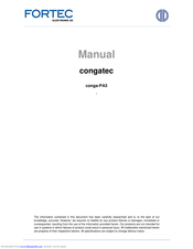 Fortec Star conga-PA3 Pico-ITX SBC Manual