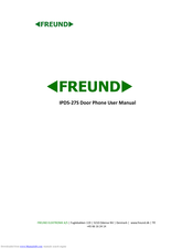 Freund IPDS-27S User Manual