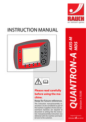 Rauch QUANTRON-A MDS 11.1 Q Instruction Manual