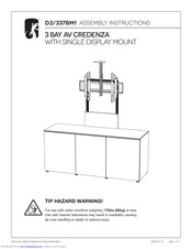 Salamander 3 BAY AV CREDENZA Assembly Instructions Manual