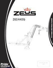 Pride Mobility Zeus 260/440lb Fitting Instructions Manual