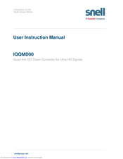 Snell IQQMD00 User Instruction Manual