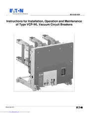 Eaton 150 VCP-WL Instructions For Installation, Operation And Maintenance