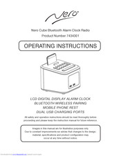 Nero Cube Bluetooth Radio Alarm Clock Operating Instructions Manual