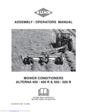 KUHN ALTERNA 500 Assembly & Operators Manual