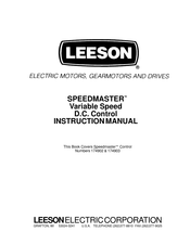 Leeson SPEEDMASTER Instruction Manual