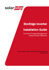 SolarEdge storedge Installation Manual