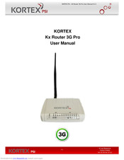 Kortex KX ROUTER 3G PRO User Manual