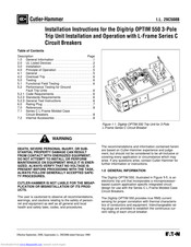 Cutler-hammer Digitrip OPTIM 550 Manuals | ManualsLib