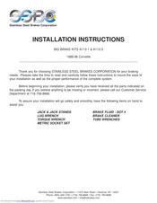 SSBC A113-1 Installation Instructions Manual