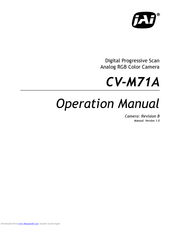 Jai CV-M71A Operation Manual