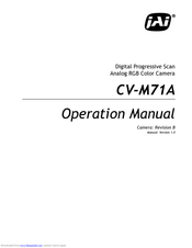 JAI CV-M71A Operation Manual