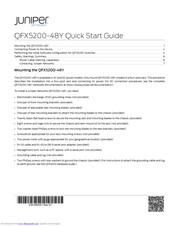 Juniper QFX5200-48Y Quick Start Manual