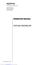 PHYSITEMP TCAT-2AC Operating Manual