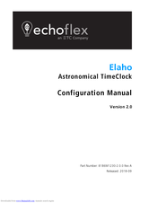 echoflex Elaho Configuration Manual