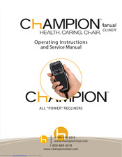 Champion 87P Series Operating Instructions And Service Manual